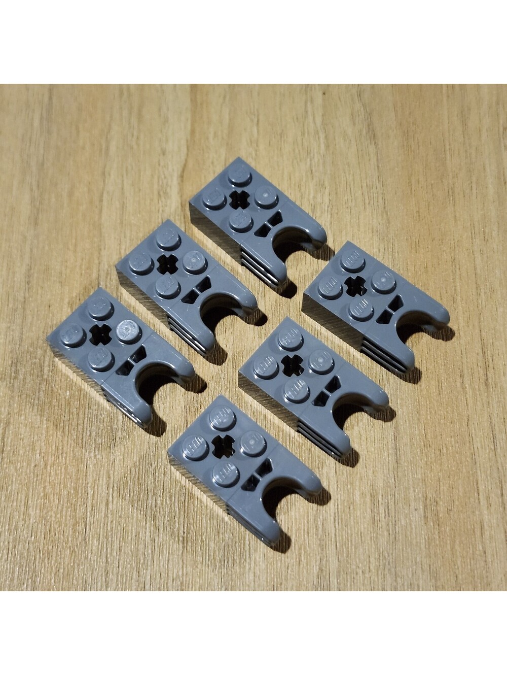 6pc 67696 LEGO Technic Brick 2x2 Ball Socket Axle Hole Straight Forks Round Ends